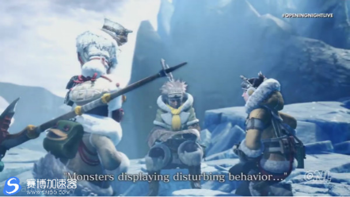 《怪物猎人世界》网游加速器分享 "冰原"DLC冰咒龙预告展示